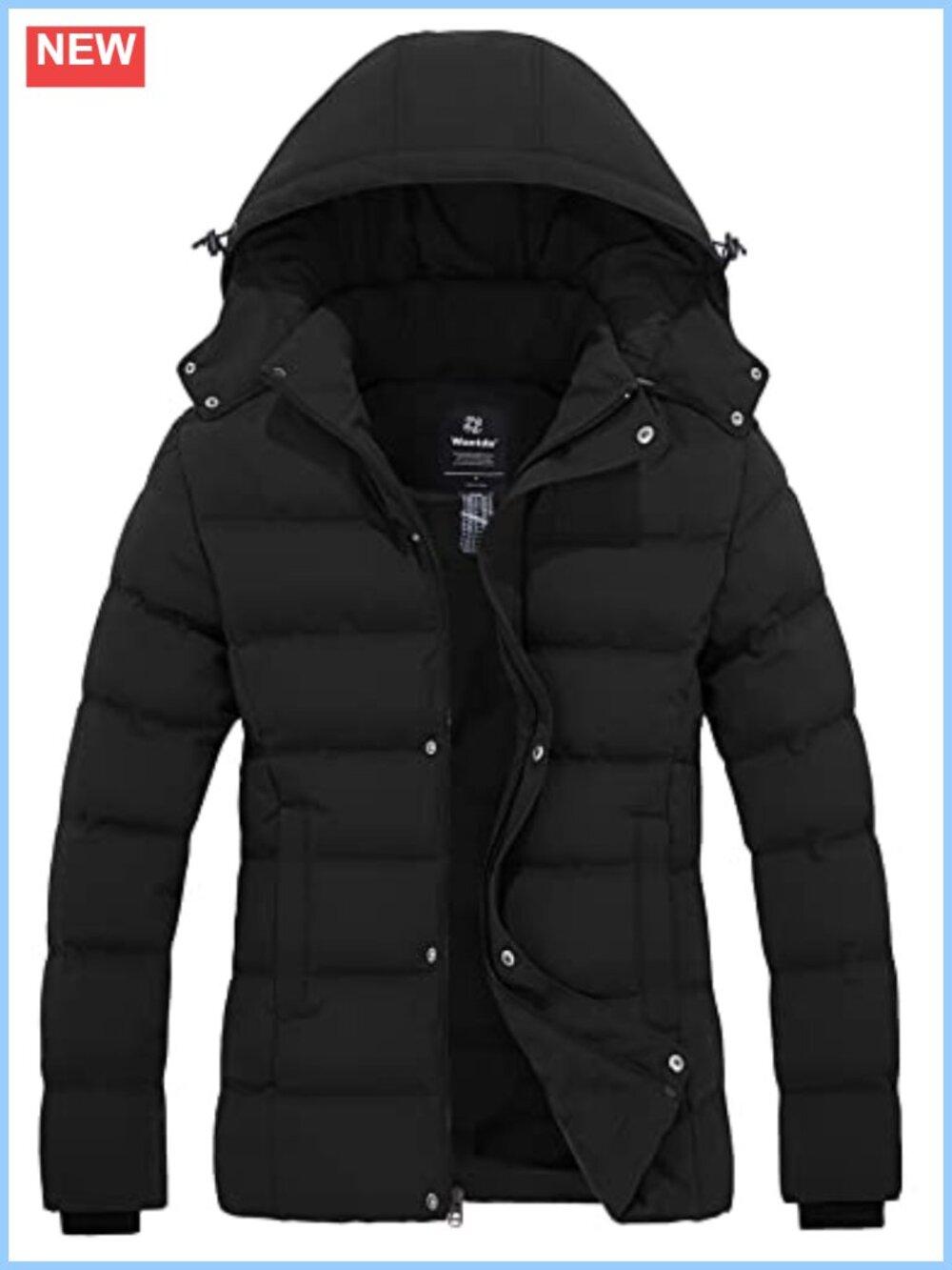 Quilted Thicken Puffer Jacket Hooded Warm Winter Coat